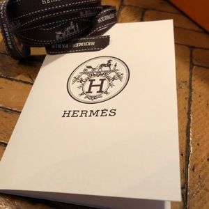 Hermès ribbon and receipt card
